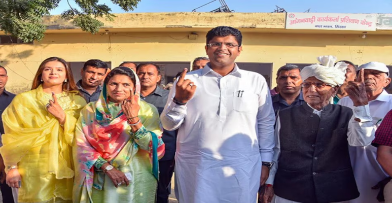 Dushyant Chautala after Voting