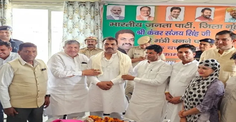 Haryana State Sports Minister Sanjay Singh welcomed