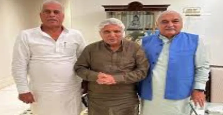 Karan Dalal with Javed Akhtar