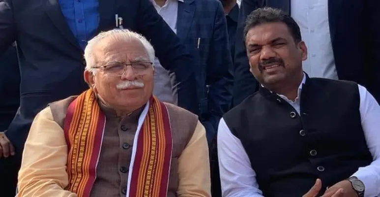 Sanjay Singh Meet Manohar Lal Khattar