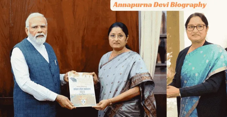 Annapurna Devi with PM Shree Narendra Modi