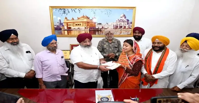 BJP Candidate Purnima Sahu Receives Blessings from Sikh Community in Jamshedpur