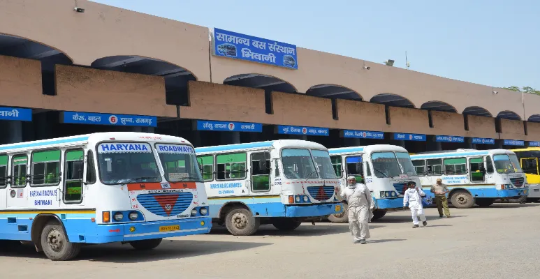 Bhiwani bus stand.