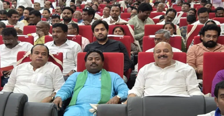 Jai Prakash Bhai Patel in Samvidhan Samman conference.