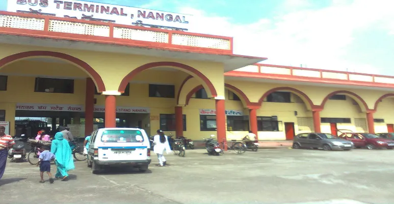 Nangal Chaudhry bus stand.