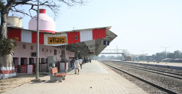 Nuh railway station.