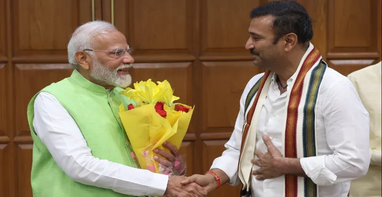 Sudesh Mahto with PM Shree Narendra Modi