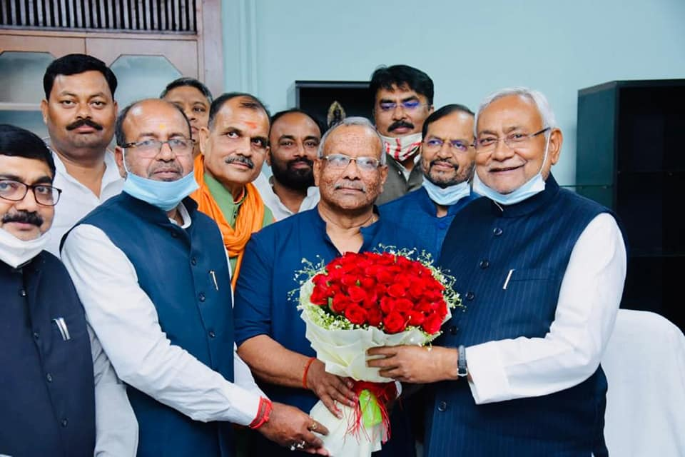 Gyanendra Kumar Singh is with Nitish Kumar.