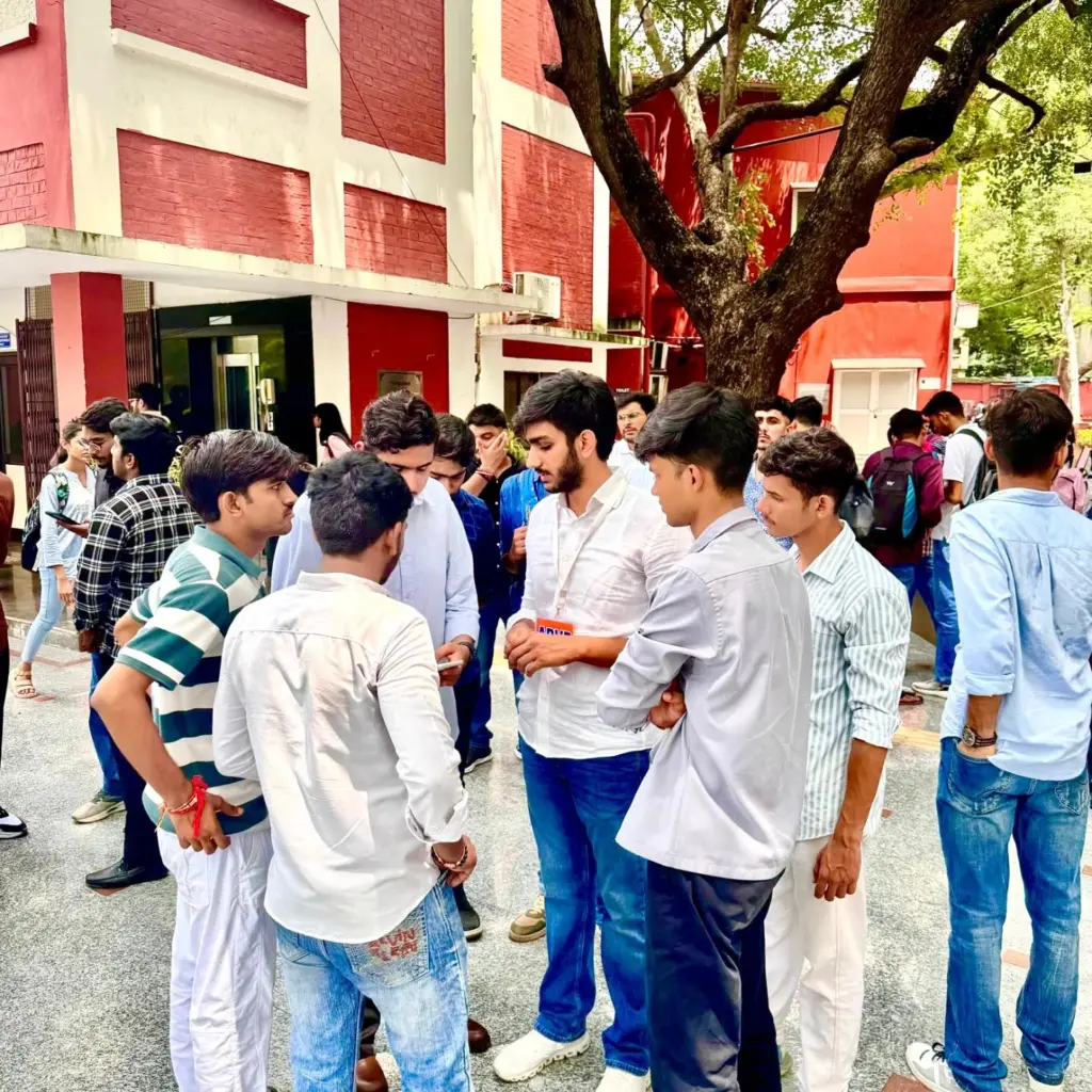 Aryan Maan interacting with students
